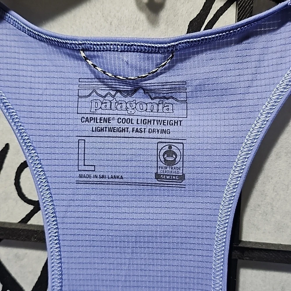 Patagonia Purple Sleeveless Scoop Neck Tank